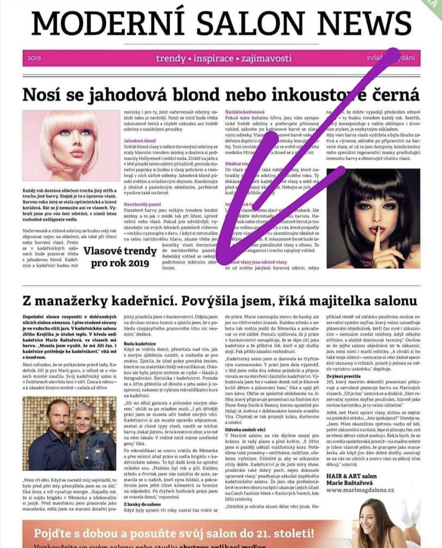 Z manažerky kadeřnicí